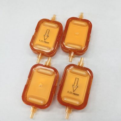 हाइड्रोफिलिक पीईएस 0.2μm और हाइड्रोफोबिक पीटीएफई 0.2μm के साथ लाइटप्रूफ सिंगल यूज IV फिल्टर गैर बाँझ